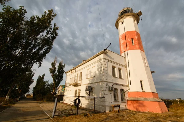 Lower lighthouse in the Berdyansk, Ukraine — Stock Photo, Image