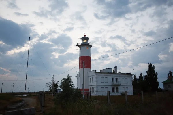 Lower lighthouse in the Berdyansk, Ukraine — Stock Photo, Image