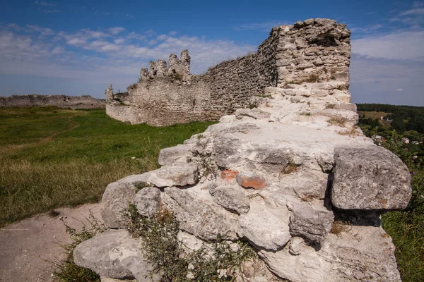 古城堡遗址 (第十二世纪), Kremenets, 泰尔诺皮尔地区, 乌克兰 — 图库照片