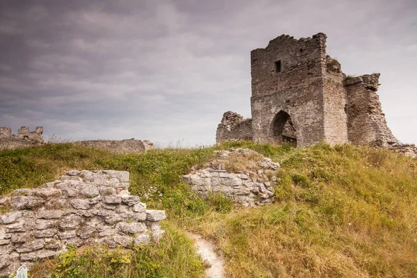 Famoso punto di riferimento ucraino: vista panoramica estiva delle rovine di un — Foto Stock