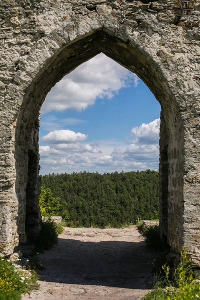 Ancient castle ruínas (XII século), Kremenets, Ternopil região, Ucrânia — Fotografia de Stock