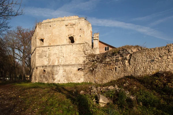 Полуразрушенный Сенявский замок 1534 года в Бережанах — стоковое фото