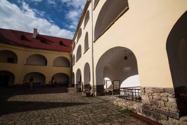Mukacheve - Ukrayna, Temmuz 26, 2009: Palanok Castle XI yüzyılda