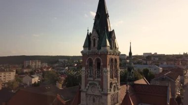 Havadan görünümü için Dominik Kilisesi, St Stanislaus Chortkiv içinde altın saat