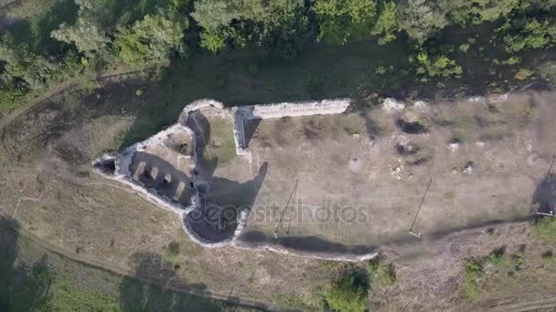 Vue Aérienne Ancien Château Sidorov Région Ternopil Ukraine — Video