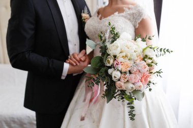 Beautiful wedding bouquet clipart