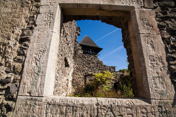 Ερείπια του κάστρου Nevytske στην περιοχή Transcarpathian. Uzhgorod φωτογραφία. Nevitsky κάστρο χτίστηκε το 13ο αιώνα. Ουκρανία. — Φωτογραφία Αρχείου