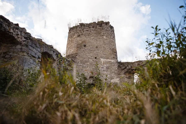 Ruína do castelo antigo em Sidorov, região de Ternopil — Fotografia de Stock