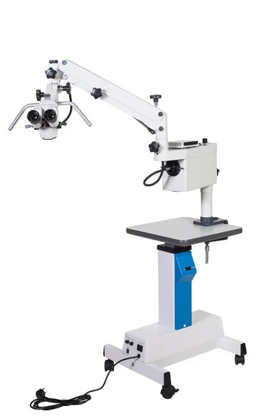 Equipamento médico moderno oftalmologia operação microscópio cirúrgico isolado — Fotografia de Stock