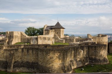 Romanya 'daki Antik Kraliyet Suceava kalesi