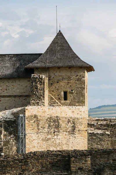 Antica fortezza reale di Suceava in Romania — Foto Stock