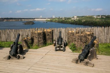 Ahşap koruyucu Sur içinde Müzesi, Zaporizhian Kazaklar Khortytsia Island üzerinde