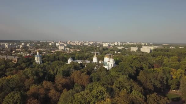 Ukrayna Nın Chernihiv Kentinin Tarihi Turistik Merkezindeki Collegium Boris Gleb — Stok video