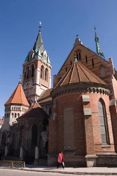 Вид на домініканську церкву в місті Чортков (Україна). — стокове фото