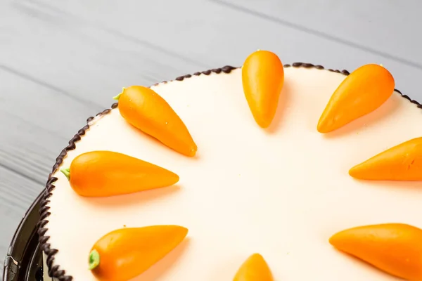 Ciasto marchewkowe domowe — Zdjęcie stockowe