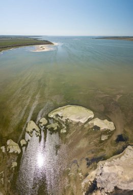 Karadeniz kıyısındaki Tuzly Estuary Ulusal Doğa Parkı, Ukrayna