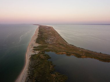 Karadeniz kıyısındaki Tuzly Estuary Ulusal Doğa Parkı, Ukrayna