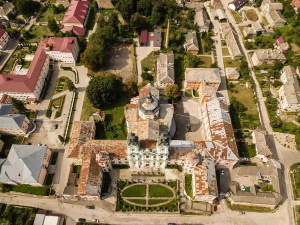 乌克兰Ternopil地区Kremenets建筑师Gizhitsky的耶稣会空中景观 — 图库照片