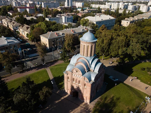 Vista Aérea Para Famosa Igreja Pyatnytska Chernihiv Ucrânia — Fotografia de Stock