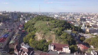 Podil Bölgesi Kyiv, Ukrayna 'daki Hava Zamkova Hora veya Castle Hill