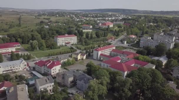 Zolochiv Ukraina Juli 2019 Flygfoto Till Vackra Palatset Slott Och — Stockvideo