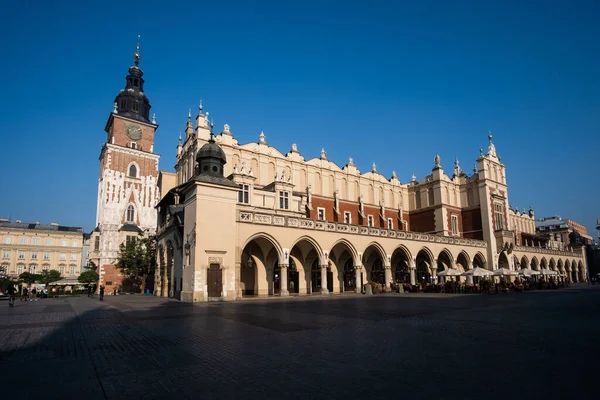 Krakow Poland October 2018 Cloth Hall Town Hall Tower Головній — стокове фото