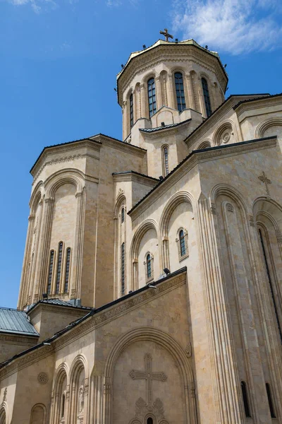 Catedral Santíssima Trindade Tbilisi Comumente Conhecida Como Sameba Principal Catedral — Fotografia de Stock