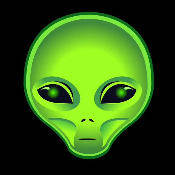 Vector alien head — Stock Vector