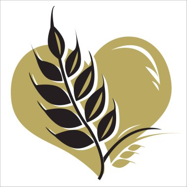 buğday izole vektör simgesi