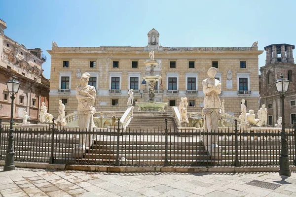 Fontana  Pretoria Palermo — Foto de Stock