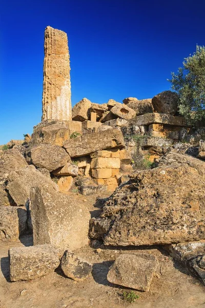 Ruinen, die ein Symbol Tal der Tempel sind, agrigento, Sizilien. — Stockfoto