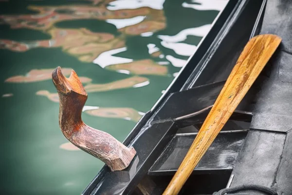 Detalj "Forcola" som är kontrollerade gondol — Stockfoto