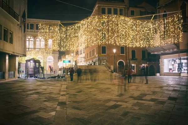 Éjszaka-Velence, Olaszország — Stock Fotó