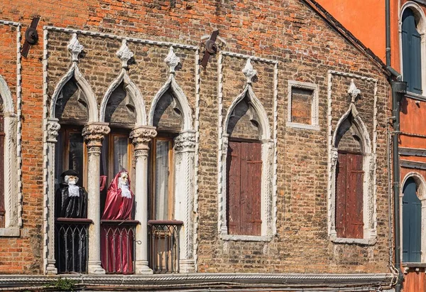 Máscara Carneval en Venecia - Traje Veneciano —  Fotos de Stock