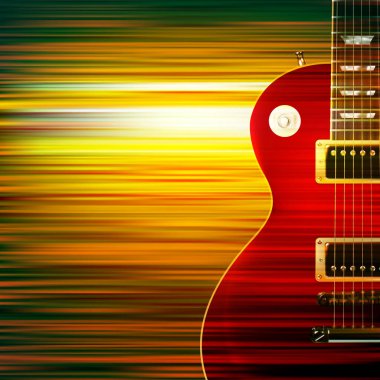 elektro gitar ile soyut grunge arka plan