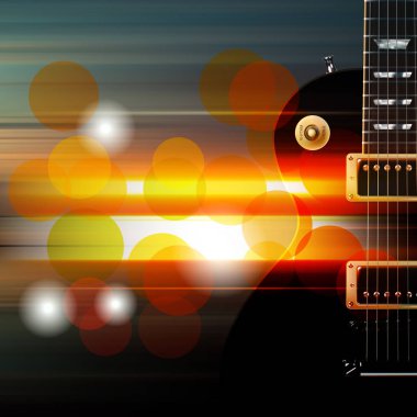 elektro gitar ile soyut grunge arka plan