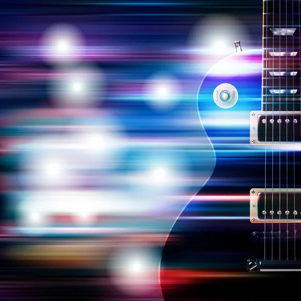 Αφηρημένο grunge φόντο με ηλεκτρική κιθάρα — Διανυσματικό Αρχείο