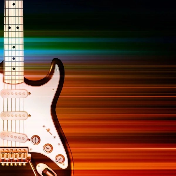 Fondo grunge abstracto con guitarra eléctrica — Vector de stock