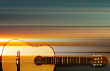 akustik gitar ile arka plan