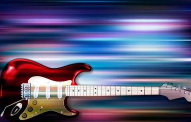 elektro gitar ile arka plan