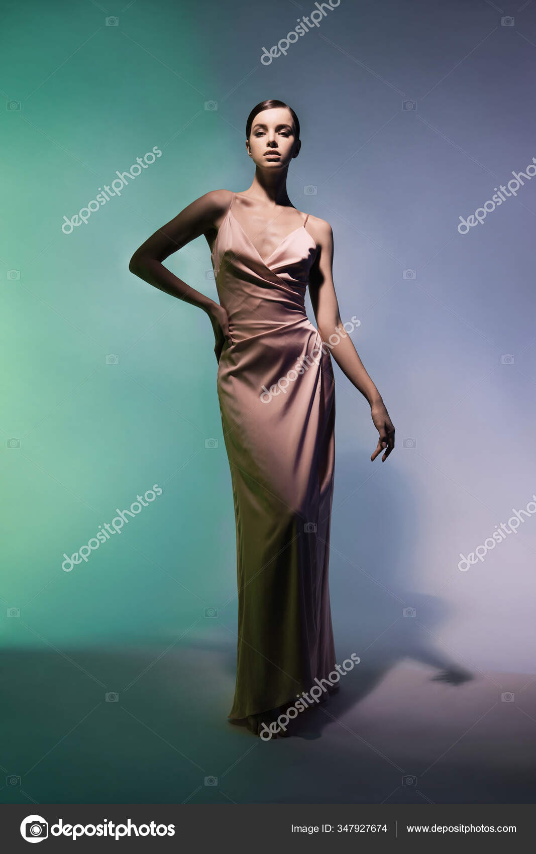 beautiful woman dressed elegant posing glamorous - studio fashion shot -  stock photo | Beautiful dresses for women, Elegant dresses for women,  Elegant dresses