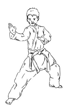 Genç karate Kid'i