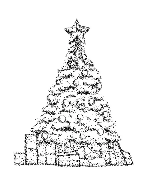 Vetor - árvore de natal —  Vetores de Stock