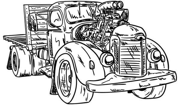 Voiture hot-rod — Image vectorielle