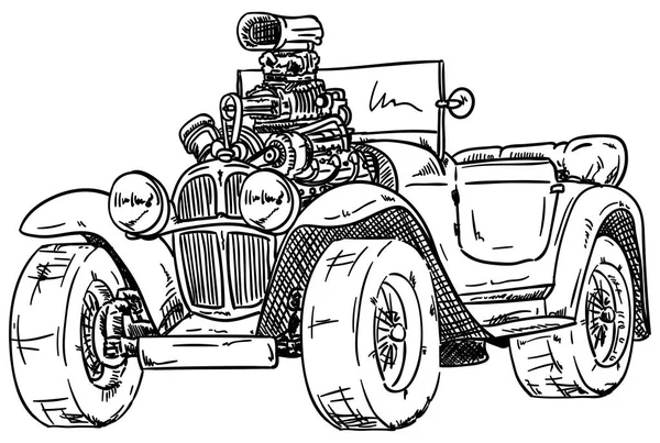 Хот-род автомобиль — стоковый вектор
