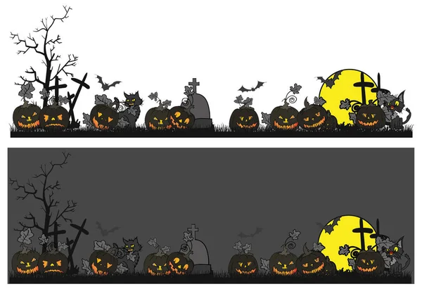 Halloween theme scary — Stock Vector