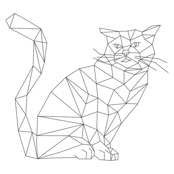 Rysować Zwierzęta Kot — Wektor stockowy