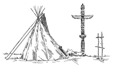 Hint teepee ve totem