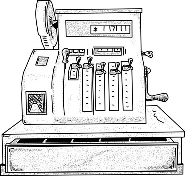 Vektor - kassaregister — Stock vektor