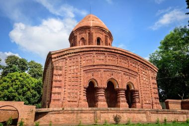 Kopya ile Bengal ibadet antik Hindu pişmiş tapınaklar 